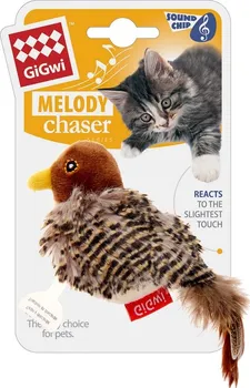 Hračka pro kočku Gigwi Melody Chaser Ptáček se zvukovým čipem 14 x 7 x 5,5 cm