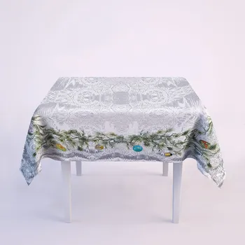 ubrus Lenbutik Vánoce a la Van Gogh žlutá 142x142 cm