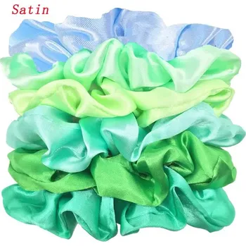 Dámské gumičky do vlasů ze saténu (balení po 6 ks - jednobarevné) Barva: PJ079-H-6PCS