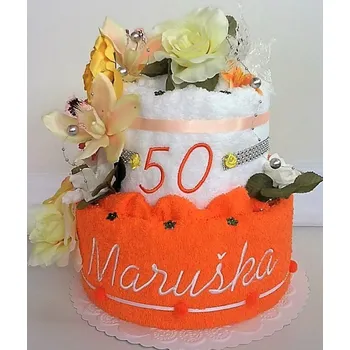 Veratex Textilní dort se jménem dvoupatrový 22