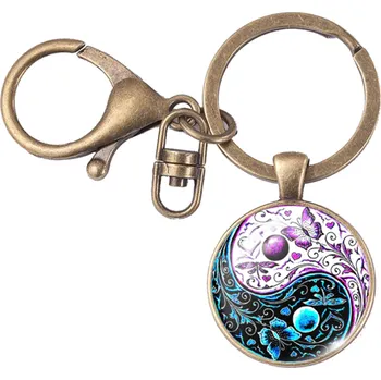 Přívěsek na klíče jin jang