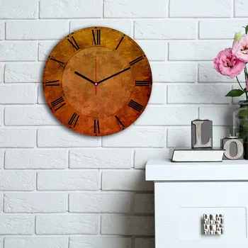 Hodiny ASIR Nástěnné hodiny MDF PODZIM hnědá 30 x30 cm