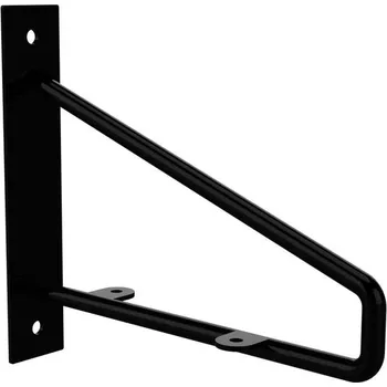 Walteco Konzole 150x170mm, nosnost 20 kg, černá, pár Množství: 5 párů