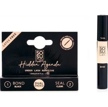 Péče o řasy a obočí SOSU Cosmetics Hidden Agenda Lepidlo na umělé řasy pro speicální lepení pod řasy, 1,3ml