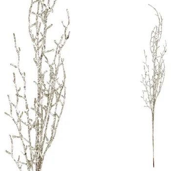 umělá květina Autronic PRZ2674 větvička vánoční se třpytkami 69 cm