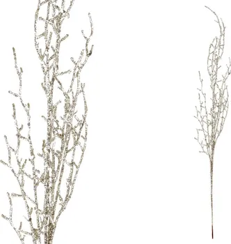 Umělá květina Autronic PRZ2674 větvička vánoční se třpytkami 69 cm