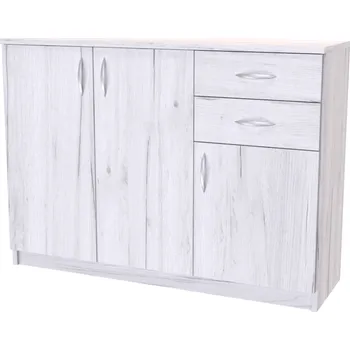 Komoda Kombinovaná komoda sektor 16 pravá, Dekor: Dub bělený