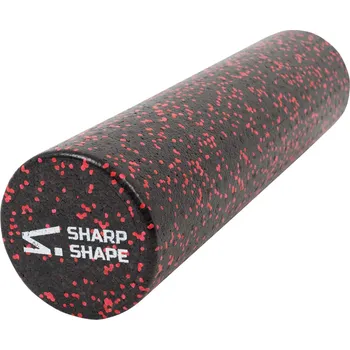 Pěnový válec Sharp Shape masážní válec Foam roller 60 cm, červeno-černá barva
