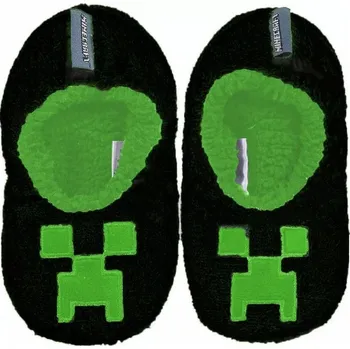Chlapecké polobotky OFICIÁLNÍ LICENCE Bačkory MINECRAFT chlupaté, vel. 37/38