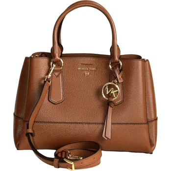 Kožená kabelka Michael Kors Essex md luggage hnědá