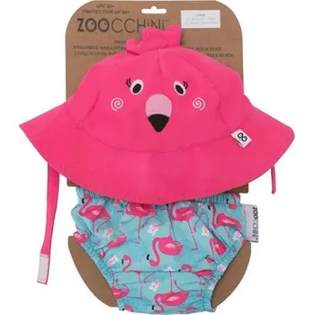 Klobouk ZOOCCHINI UV set klobouček a plavky Plameňák 12-24m DOPRODEJ!