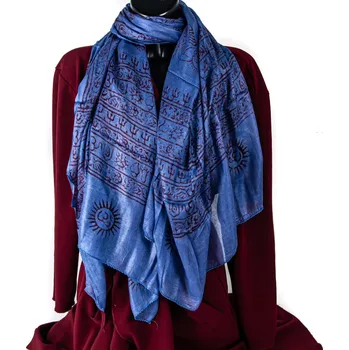 Šátek mantra modrý