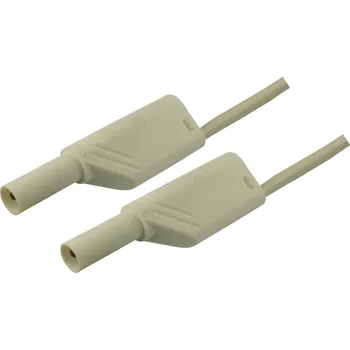 Měřicí kabel SKS Hirschmann MLS WS 200/2,5 bezpečnostní měřicí kabely lamelová zástrčka 4 mm lamelová zástrčka 4 mm 2.00 m bílá 1 ks