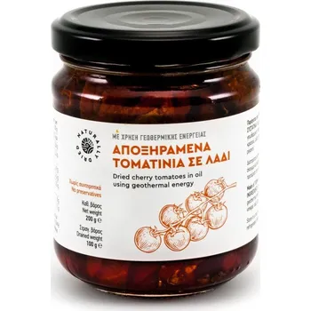 Sušená zelenina Geothermiki Hellas Sušená rajčata Cherry Geothermiki v oleji 200g