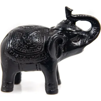 Soška resin Slon obřadní 6 cm černá