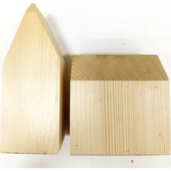 Vánoce Dřevěný domeček ke tvoření velký - 13-20 cm