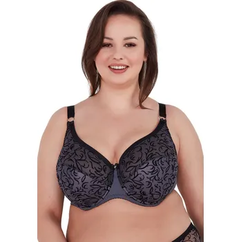 Podprsenka POLOMĚKKÁ PODPRSENKA ADALINE MAXI 1213 GRAPHITE grafit 75K