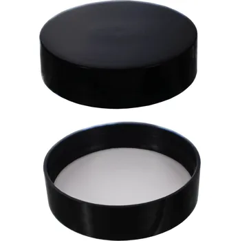 Jednorázové nádobí Víčko Jednozávit 50 - černá s plastovou vložkou bílou