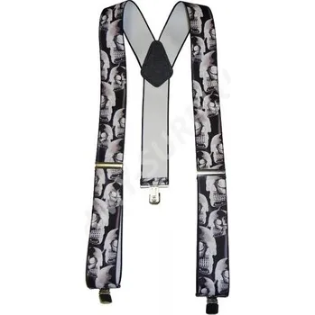 Opasek TEXIMA spol.s.r.o. Kšandy s potiskem - 3D lebky (šle)