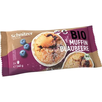 Schnitzer - Muffiny borůvkové (2x Muffin Blubery) bez lepku 140g BIO (ct 6)