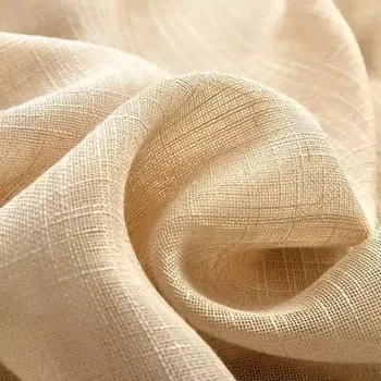 Obývací stěna Moderní krátké záclony - Hnědý,100cm x 130cm,Na žabky