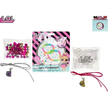 Dětské navlékací korálky LOL Surprise náramky přátelství 2ks