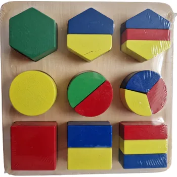 Dřevěná hračka WOTO Geometrické tvary