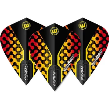 Šipka Letky na šipky Winmau Prism Alpha kite, žluté a červené