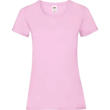 Dámské tričko Fruit of the Loom Dámské triko 61-372-0 Light Pink M