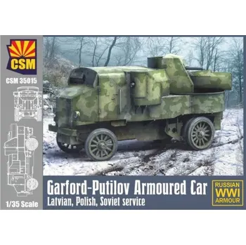 Plastikový model Copper state models 1/35 Garford-Putilov Armoured Car, LV, PL, UA, RU Serv.
