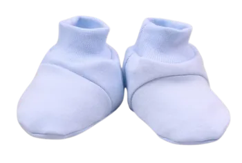 TERJAN Bavlněné botičky/ponožtičky modré 0-6 m