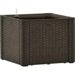 STEFANPLAST Samozavlažovací truhlík NATURAL DELUXE 43x43x33cm hnědá