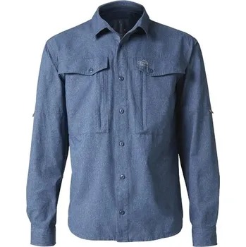 Rybářské oblečení Košile Geoff Anderson Zulo II Dlouhý Rukáv Modrá Velikost XXL