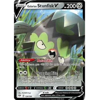 Karetní hra Galarian Stunfisk V 128/189 - Darkness Ablaze