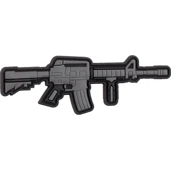 Nášivka 101 INC PVC 3D nášivka "M4/AR-15" - šedá