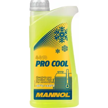 Náplň do chladiče a ostřikovače Mannol Antifreeze Motorbikes Pro Cool žlutý 1L