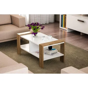 Konferenční stolek Konferenční stolek IRVINE bílá/ořech