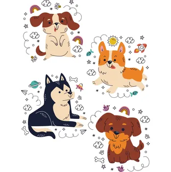 Nášivka Nažehlovačky Roztomilé psy