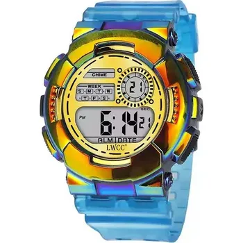 Hodinky Vodotěsné digitální hodinky - Modré zlato