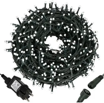 Vánoční světelný řetěz Springos CL1000 řetěz 1000 LED studená bílá