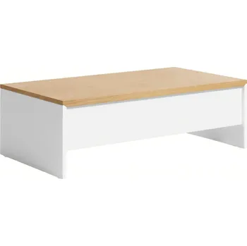 Konferenční stolek Vyklápěcí bílý konferenční stolek Kave Home Abilen 110 x 60 cm