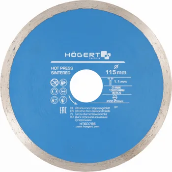 Řezný kotouč Diamantový řezný kotouč 115 mm