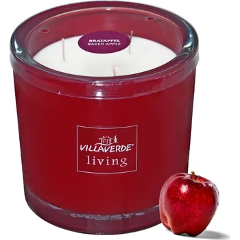 Svíčka Villaverde 3 knoty - Pečené jablko, 1,6 kg