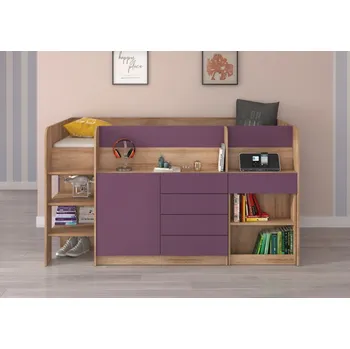 Dětská postel Dětský a studentský pokoj, vyvýšená postel Smile - Dětský pokoj, multifunkční postel