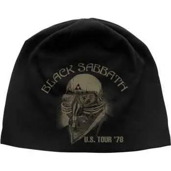 Čepice Merch Black Sabbath: Black Sabbath Unisex Beanie Hat: Us Tour '78 Jd Print