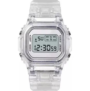 Hodinky Pánské digitální sportovní hodinky - Bílý