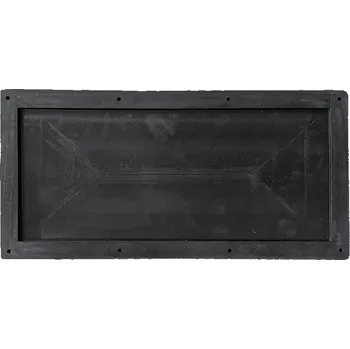 Odpadkový koš Obdélníkový pryžový vhoz ke kontejneru 1100 l na tříděný sběr - 335 x 200 mm