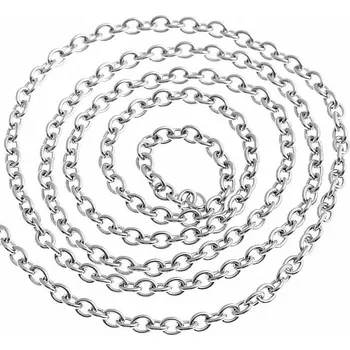 Řetízek Řetízek z nerezové oceli, 6.5x5.4x1.0 mm (1 m)