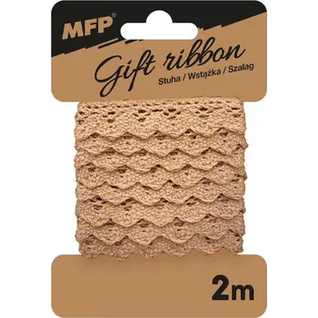 Stuha stuha bavlněná vlnka 2m hnědá 5660295 UNIPAP