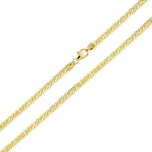 Lillian Vassago Zlatý unisex řetízek typu Fox, plný LLV31-GCH106 Barva zlata: Žlutá, Délka řetízku: 60 cm